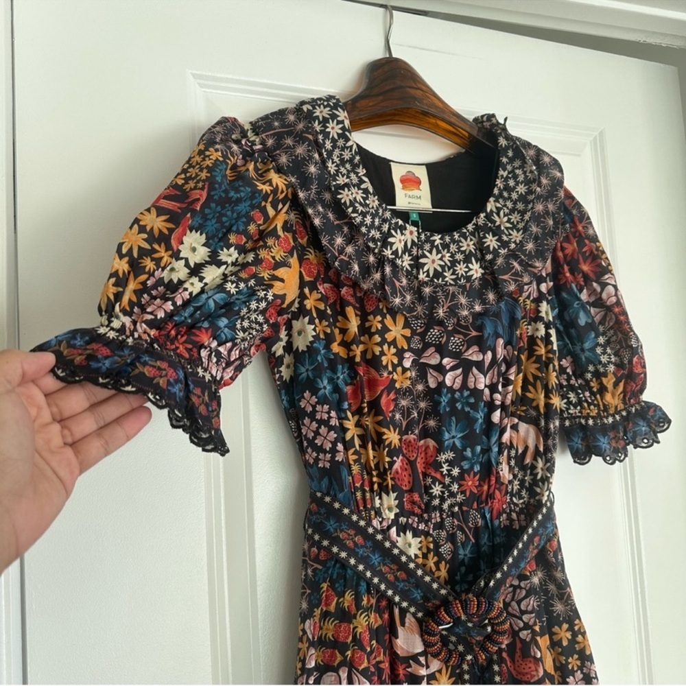 Farm Rio Black Jujus Garden Maxi Dress - Picture 3 of 10